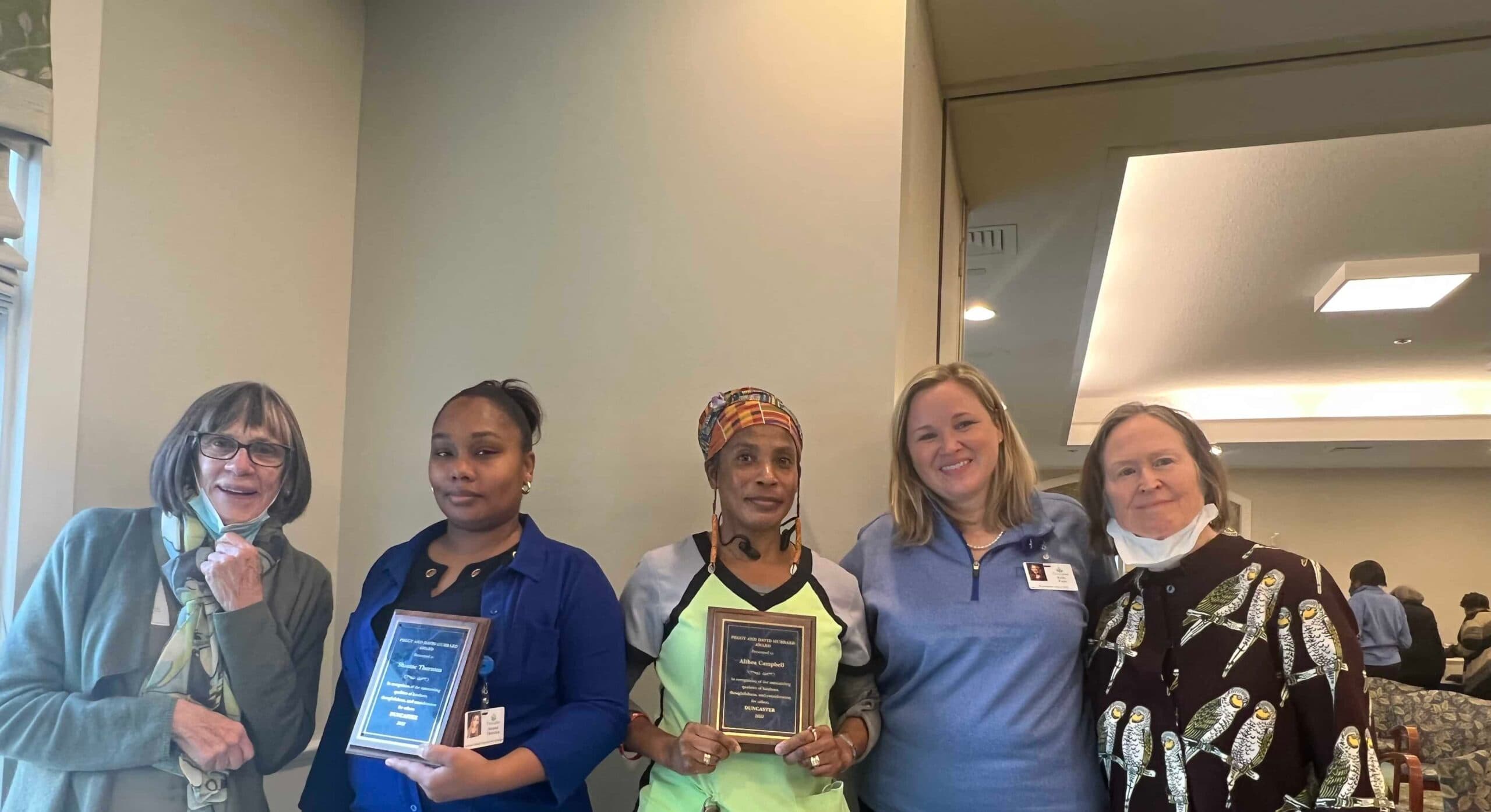 Duncaster Honors Staff at the Annual Peggy & David Hubbard Award Ceremony